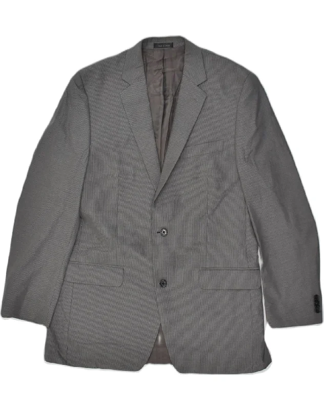 Comfortable Sneakers MICHAEL KORS Mens Slim 2 Button Blazer Jacket UK 42 XL Grey Polyester