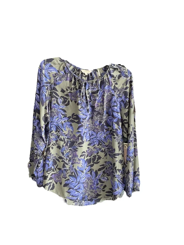 Winter Coats Top Long Sleeve Designer By Rebecca Taylor In Floral Print, Size: S