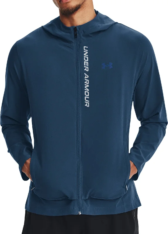 Bomber Jackets Under Armour OutRun The Storm Mens Running Jacket - Blue