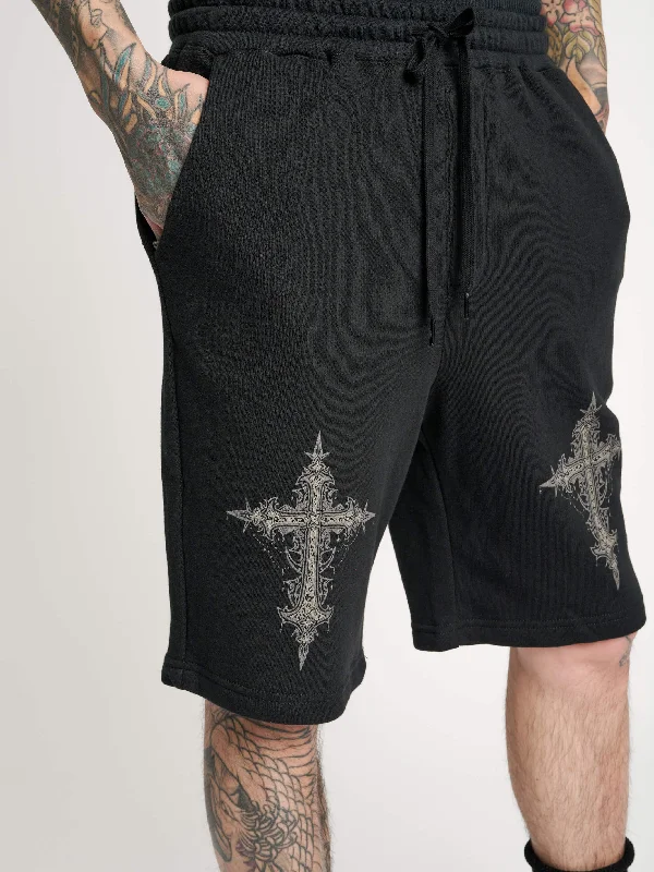 Business Casual Crucifix Jogger Shorts