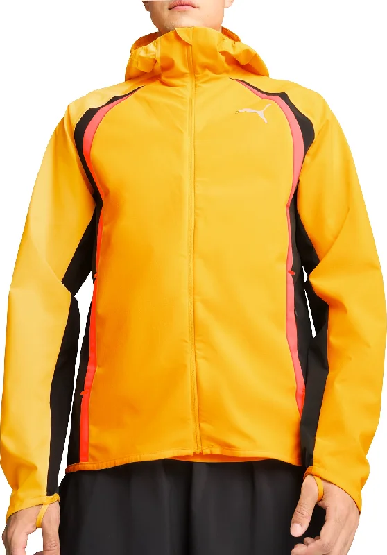 Casual Jackets Puma Run Ultraweave Raincell Mens Running Jacket - Orange