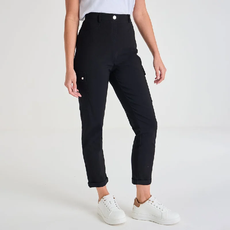 Stylish Polos Ladies Black Combat Bengaline Trouser