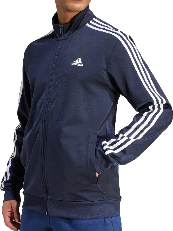 Comfortable Pants adidas Essentials Warm Up 3 Stripes Mens Track Jacket - Navy