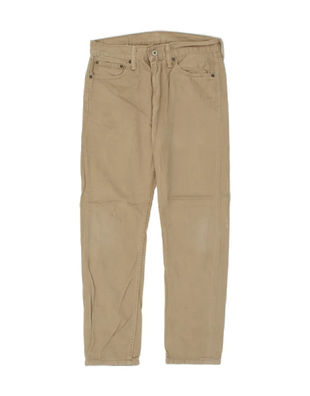 Slim-fit Trousers LEVI'S Mens 510 Skinny Casual Trousers W31 L26 Beige Cotton