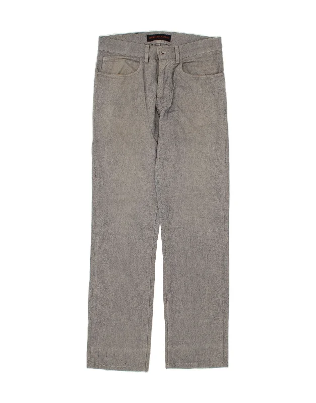 Denim Wear TRUSSARDI Mens Straight Casual Trousers W30 L30 Grey