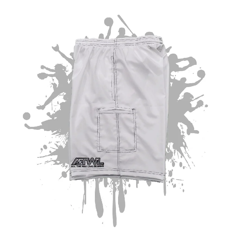 Chinos Style White Microfiber Stretch Short