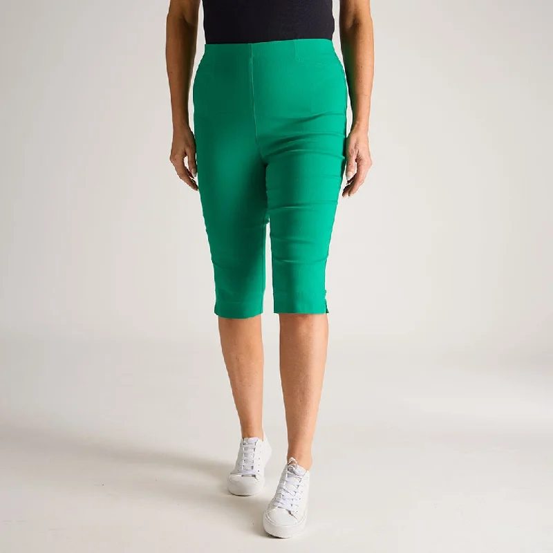 High-fashion Looks Ladies 3/4 Bengaline Cropped Trousers