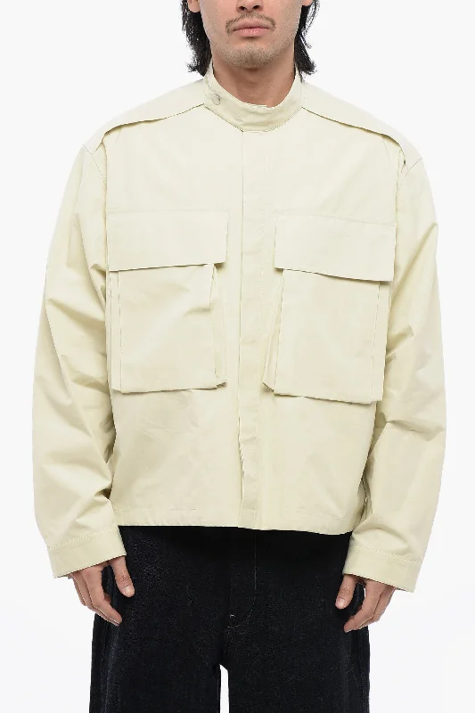 Utility Jackets Jil Sander Windbreaker With Utility Pockets