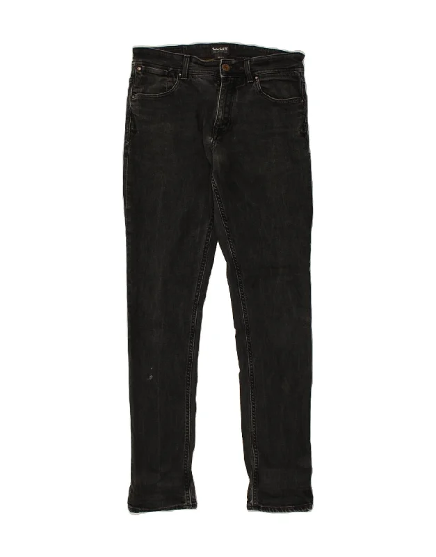 Comfortable Pants TIMBERLAND Mens Skinny Jeans W34 L34 Black Cotton