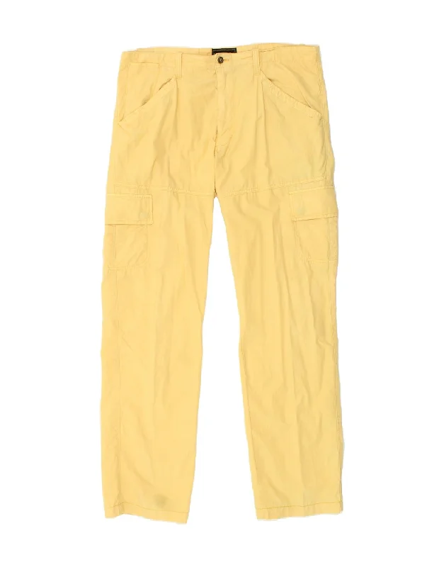 Lightweight Coats MARLBORO CLASSICS Mens Straight Cargo Trousers EU 54 2XL W36 L32  Yellow