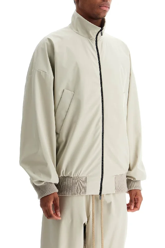 Casual Blazers Fear Of God Beige Nylon And Polyester Jacket With High Collar And Zip