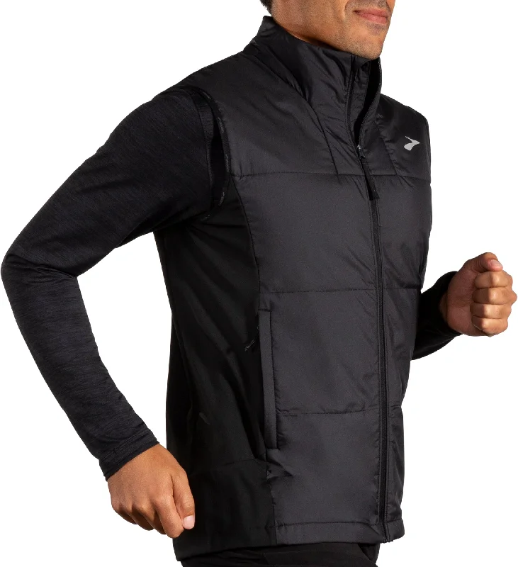 Fashion Accessories Brooks Shield Hybrid 3.0 Mens Running Gilet - Black