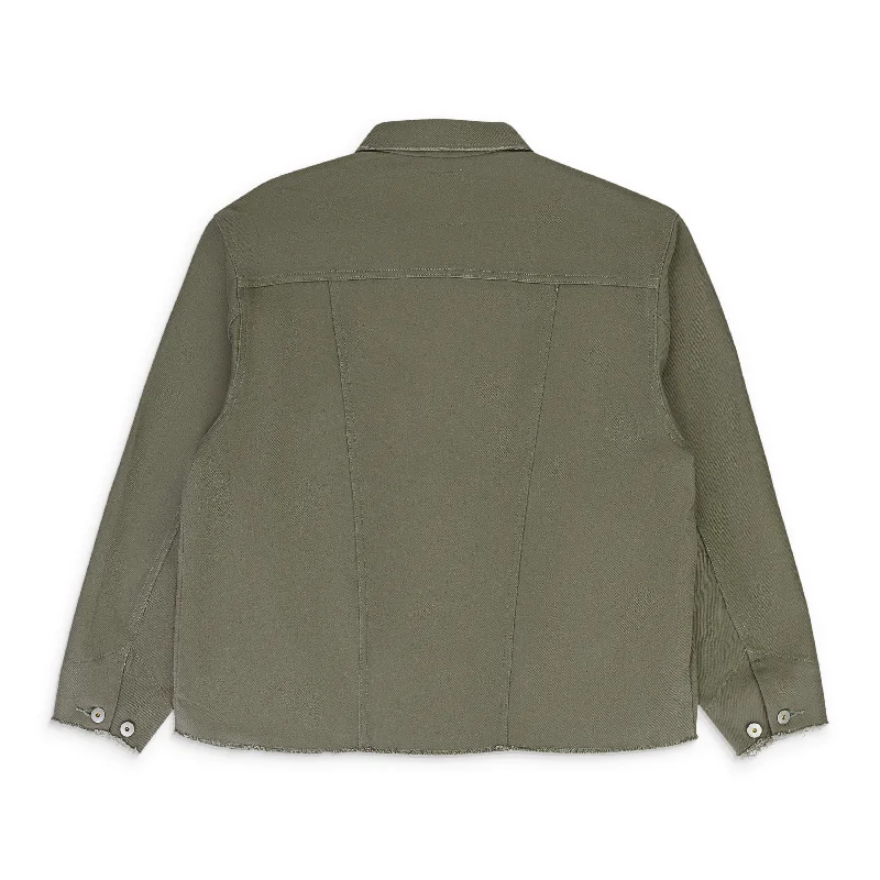 Classic Coats HEAVY TWILL TRACKER KHAKI DENIM JACKET