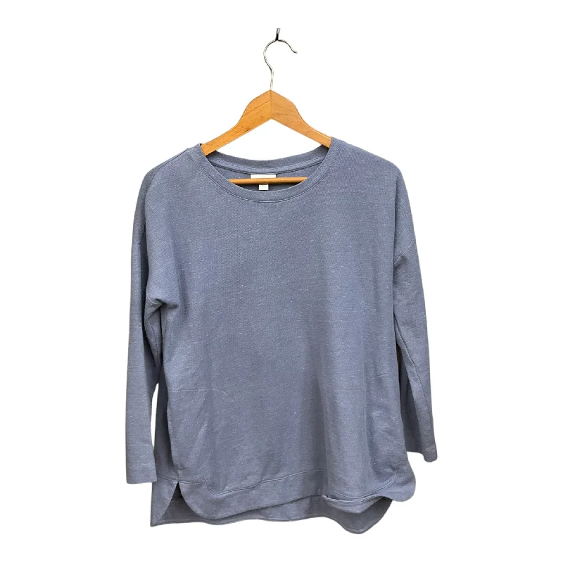 Sportswear Styles Top Long Sleeve By J. Jill In Blue, Size: M