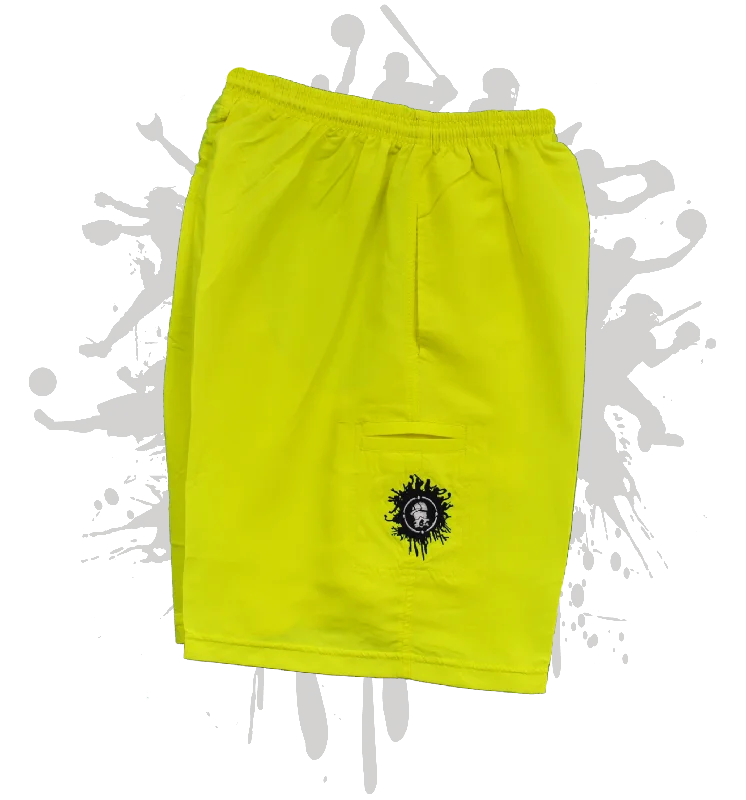 Printed Sweatshirts ATWL Neon Yellow Micro Shorts