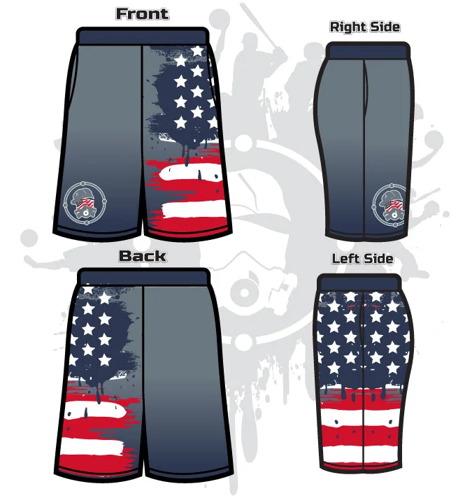 Cool Hoodies Star Spangled Men's Full-Dye Shorts