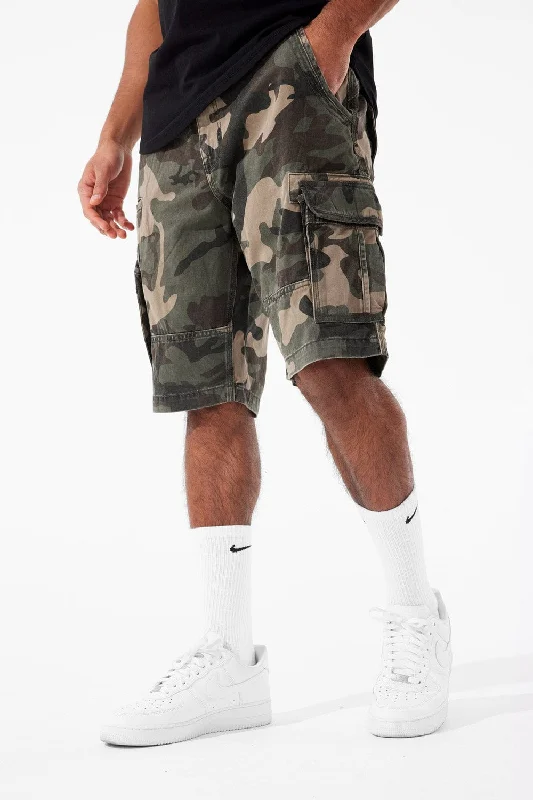 Sportswear Styles OG - Xavier Camo Cargo Shorts (Woodland)