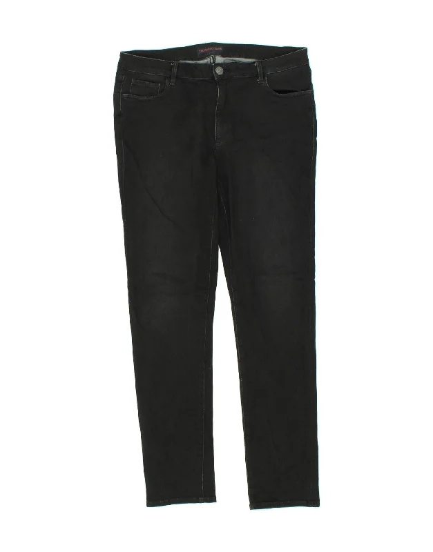 Preppy Pants TRUSSARDI Mens Skinny Jeans W35 L32  Black