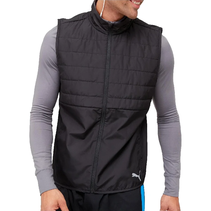 Trendy Outerwear Puma Favourite Puffer Mens Running Gilet - Black