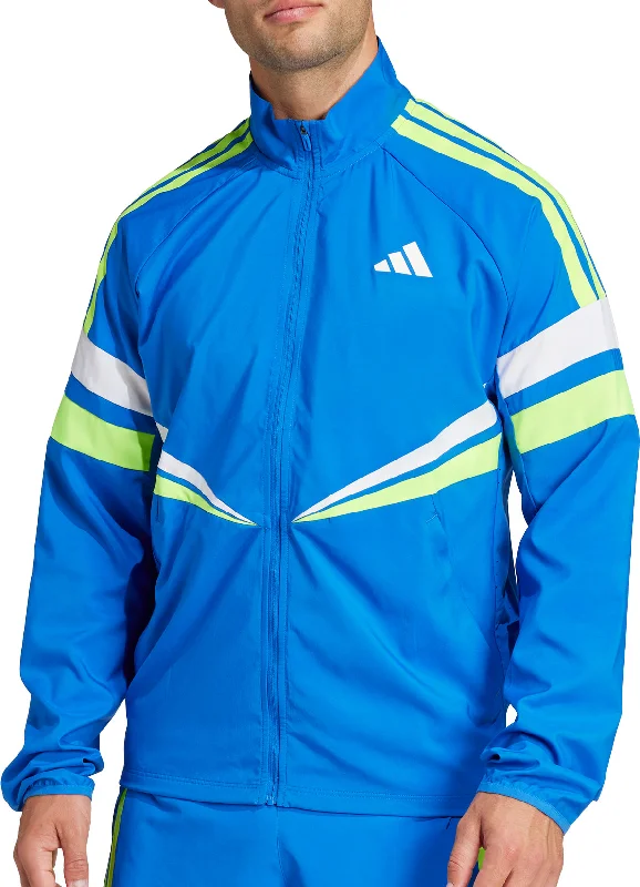 Funky Prints adidas Adizero Retro Mens Running Jacket - Blue