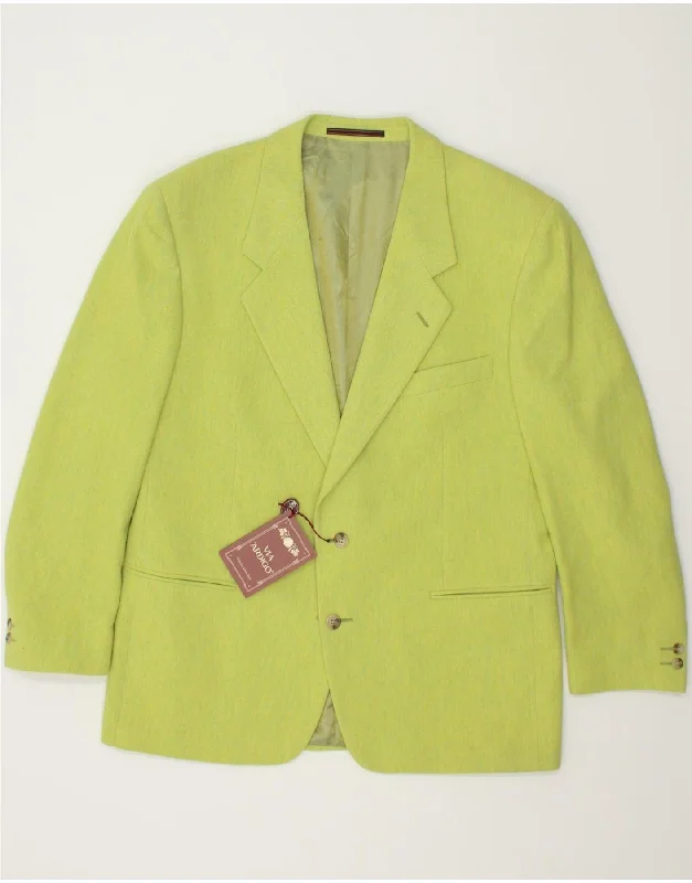 Sporty Jackets VIA ARDIGO Mens Styled By Corneliani 2 Button Blazer Jacket IT 52 XL Green