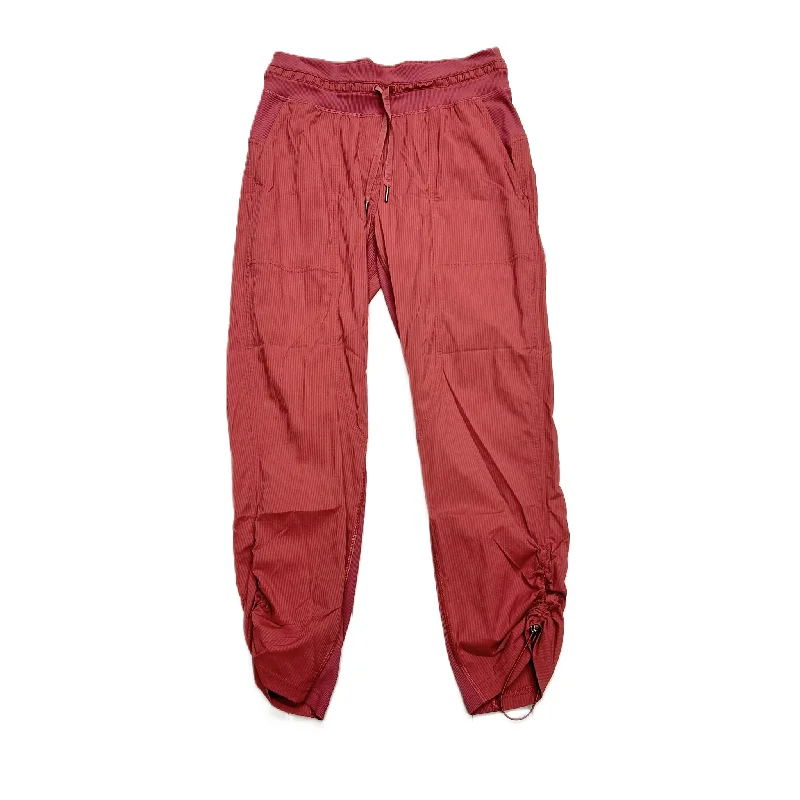 Funky T-shirts Athletic Pants By Lululemon In Red, Size: 4