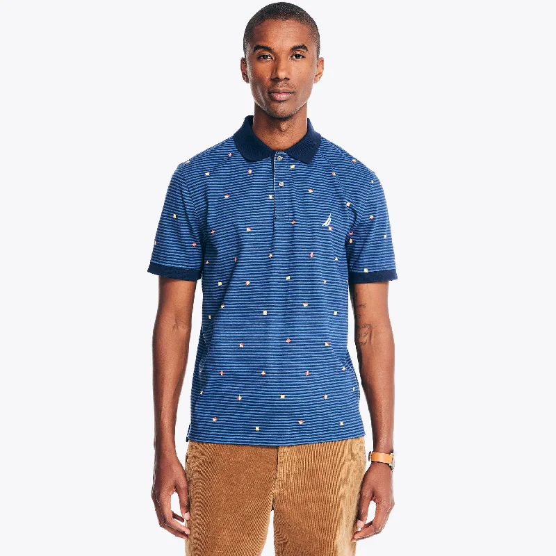 Layered Jackets Nautica Sustainably Crafted Classic Fit Printed Polo