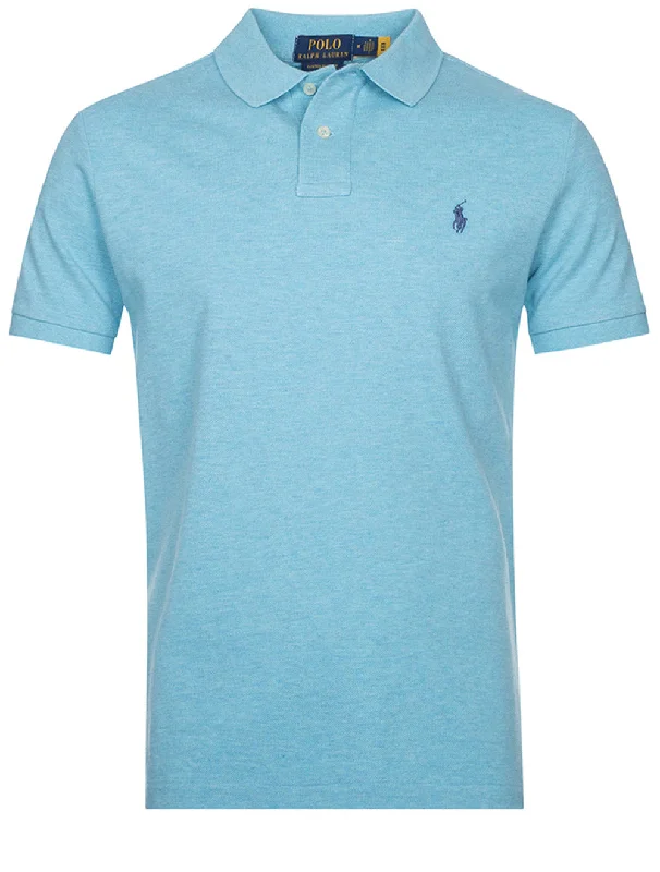 Rugged Jackets Basic Mesh Polo Shirt Blue