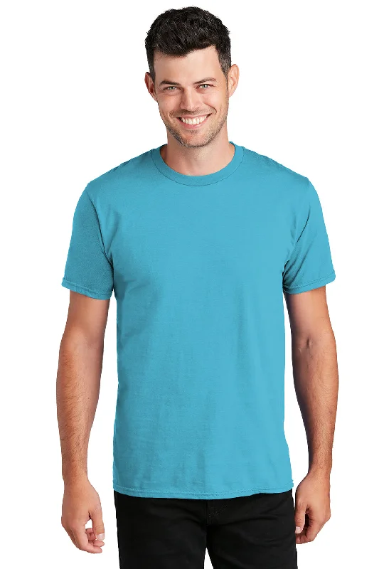 Denim Shirts Port & Company Mens Fan Favorite Short Sleeve Crewneck T-Shirt - Tidal Wave Blue