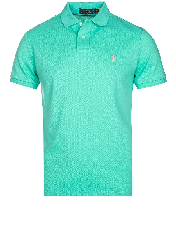 Smart Casual Mesh Polo Shirt Green