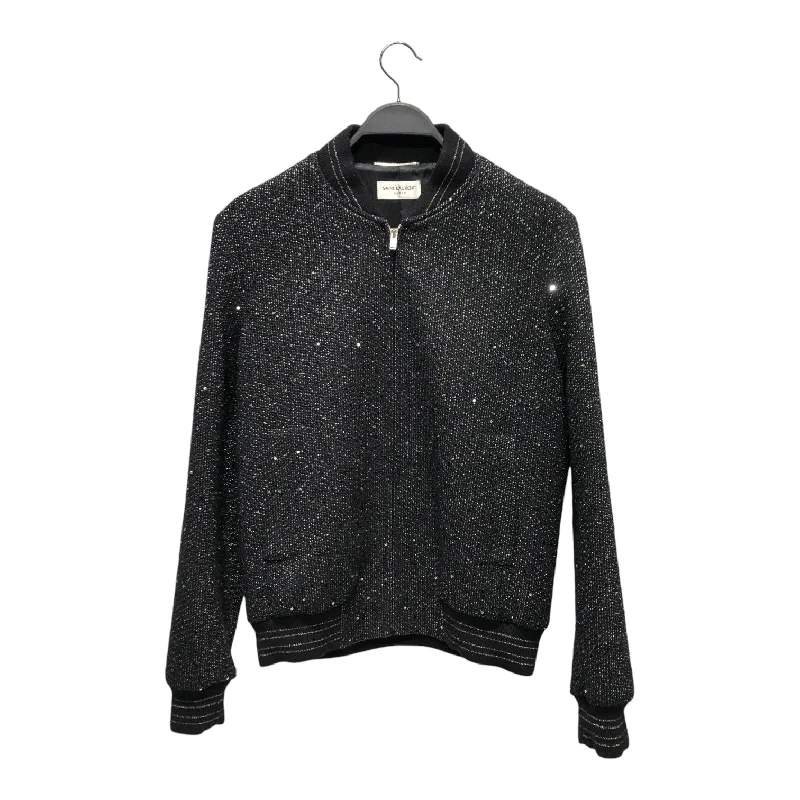 Modern Denim SAINT LAURENT/Jacket/50/BLK/SEQUIN BOMBER JACKET