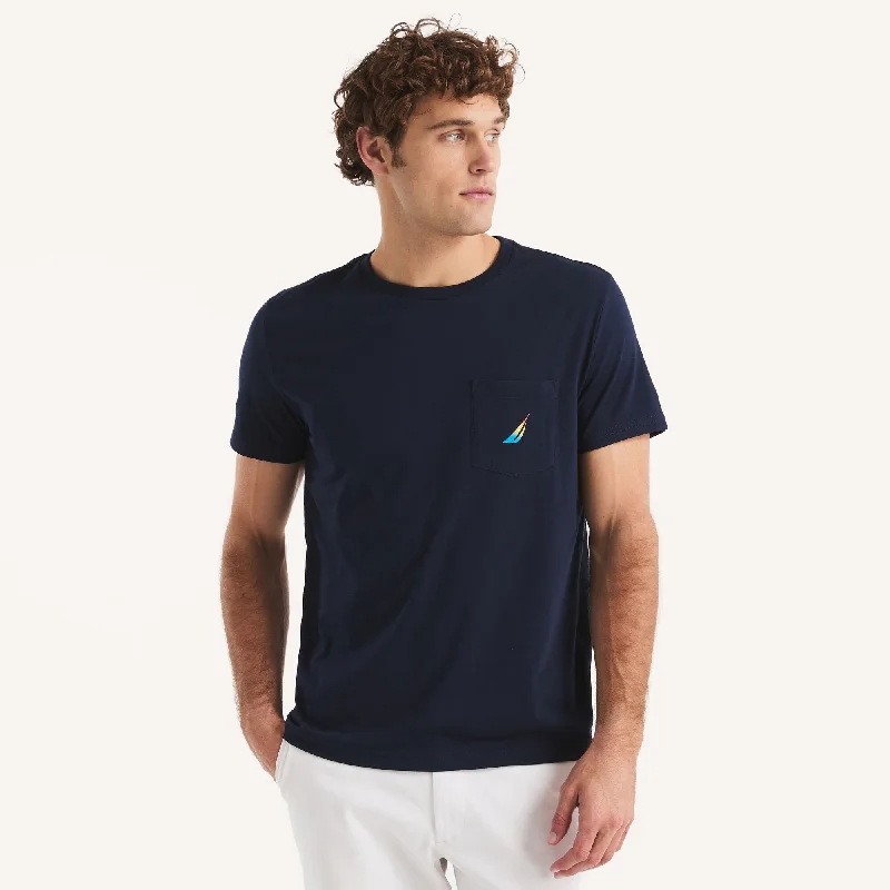 Trendy Joggers Nautica Mens Puff Logo Graphic T-Shirt