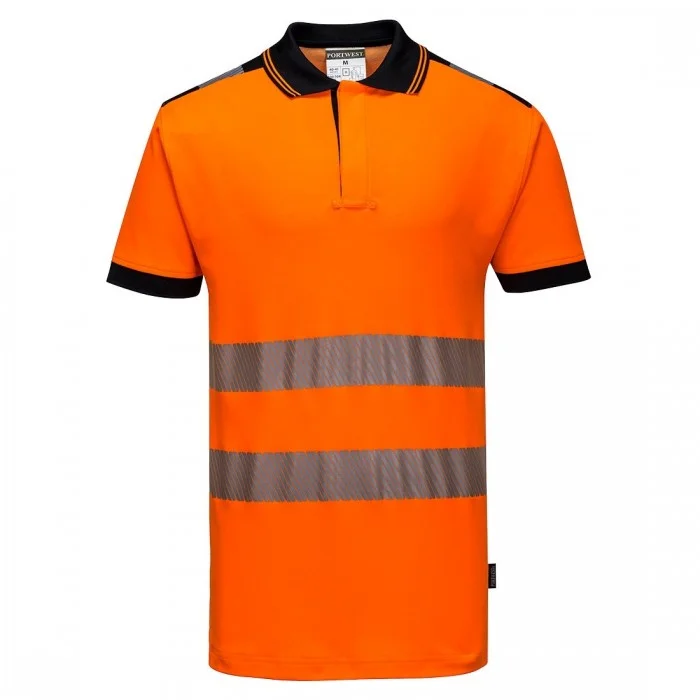 Designer Pants Portwest Mens PW3 Hi-Vis Polo Shirt