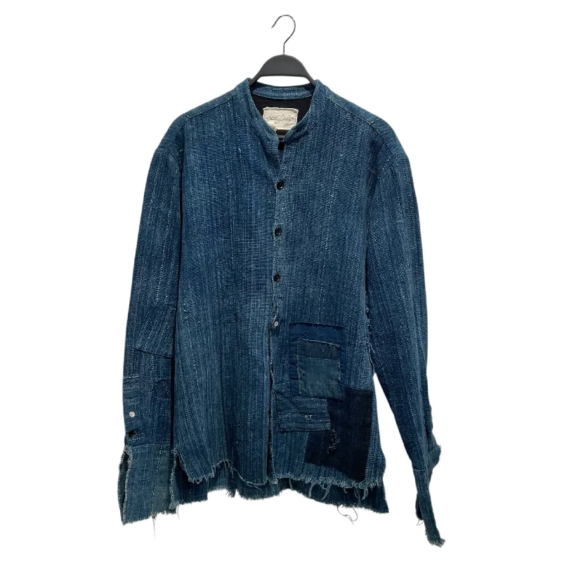 Casual Coats GREG LAUREN/Coat/3/Denim/IDG/African Mud Cloth Chore Coat