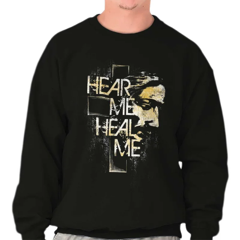 Relaxed Trousers Hear Me Heal Me Crewneck Sweatshirt