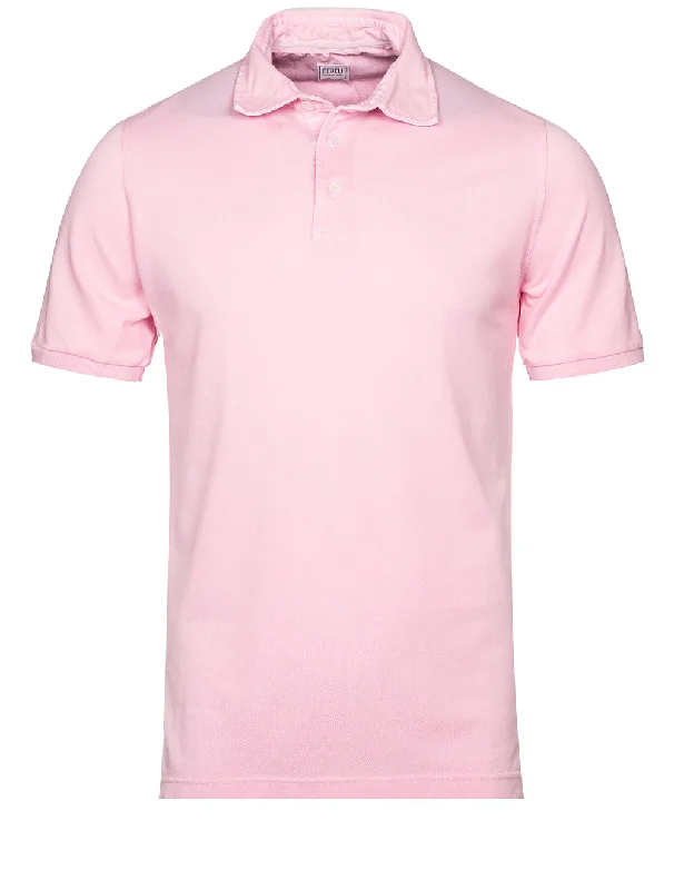 Dress Shoes North Piquet Short Sleeve Polo Pink