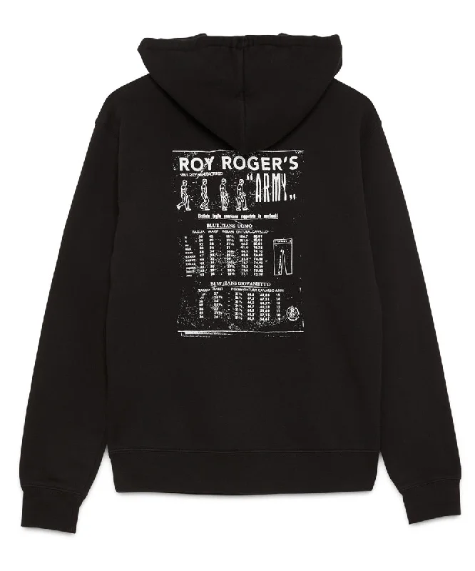 Denim Wear Roy Roger's X Dave's New York Collab "Army" Hooded Sweatshirt - Black