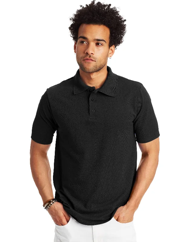 Street Denim Hanes Mens FreshIQ™ X-Temp® Pique Polo