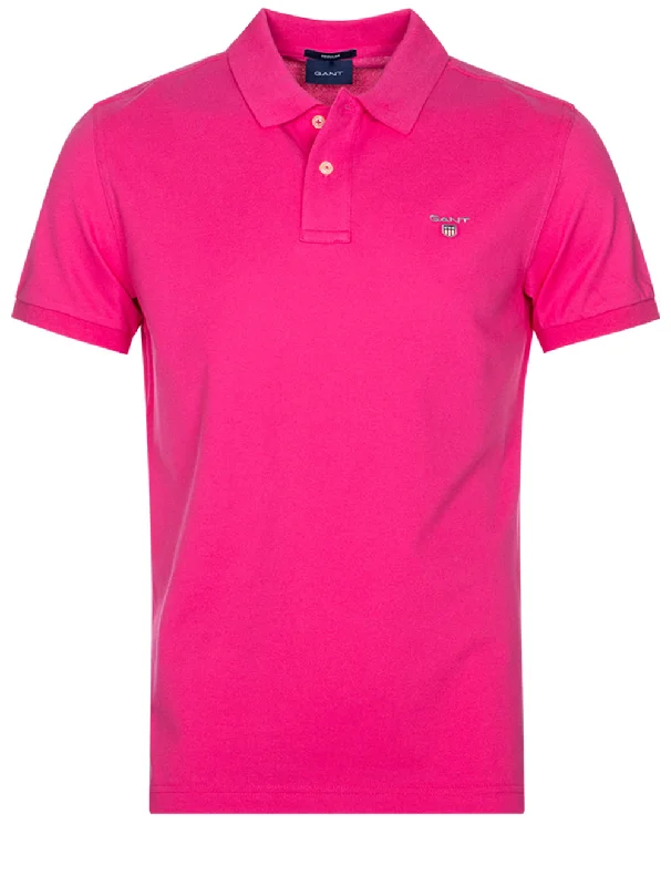 Printed Jackets Original Piqué Polo Shirt Hyper Pink