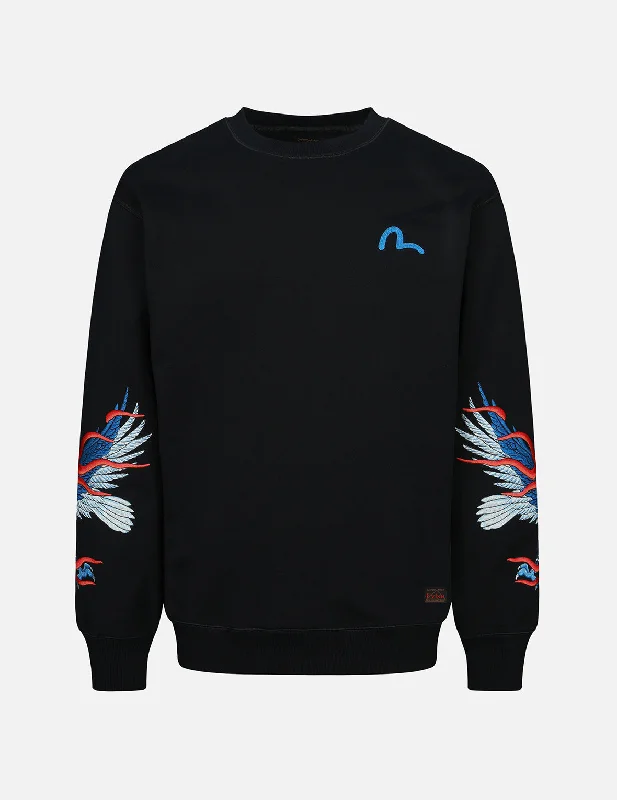 Cool Hoodies Eagle and Seagull Embroidery Sweatshirt