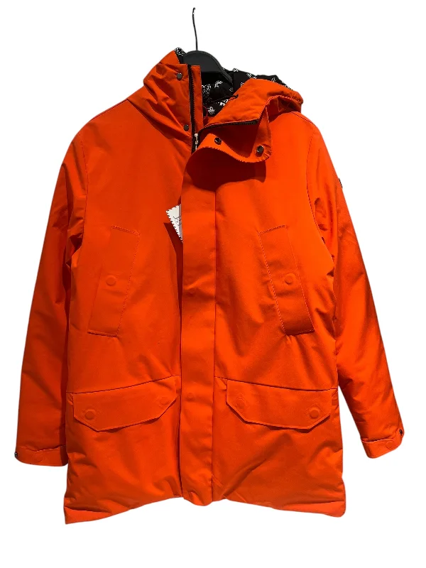 Street Jackets SAINT BARTH/Coat/M/Polyester/ORN/MAN HOODED ORANGE PARKA