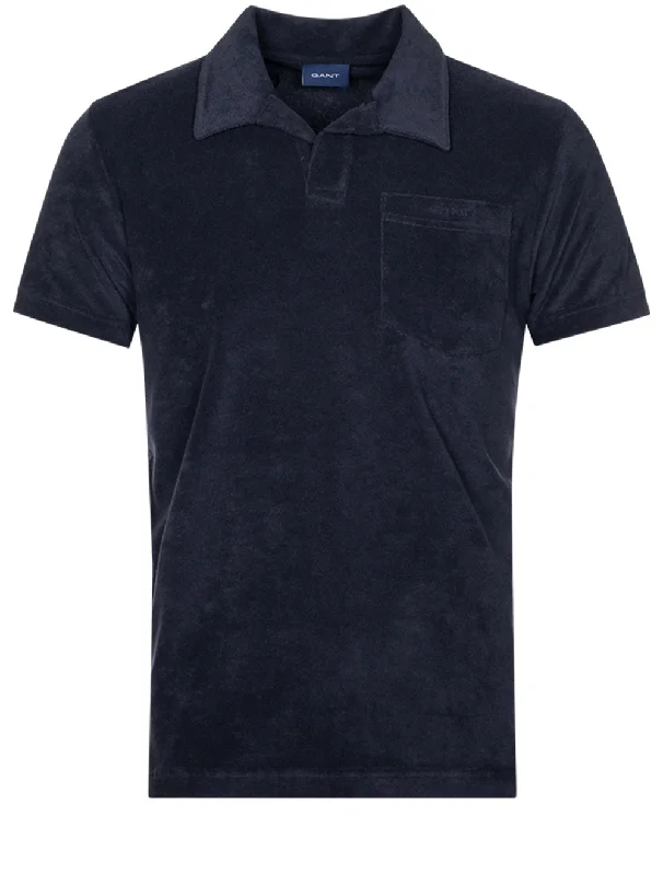 Sportswear Styles Terry Short Sleeve Pique Evening Blue