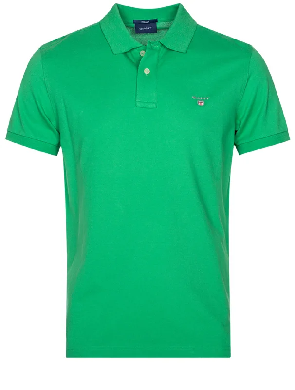 Suede Jackets Original Piqué Polo Shirt Mid Green