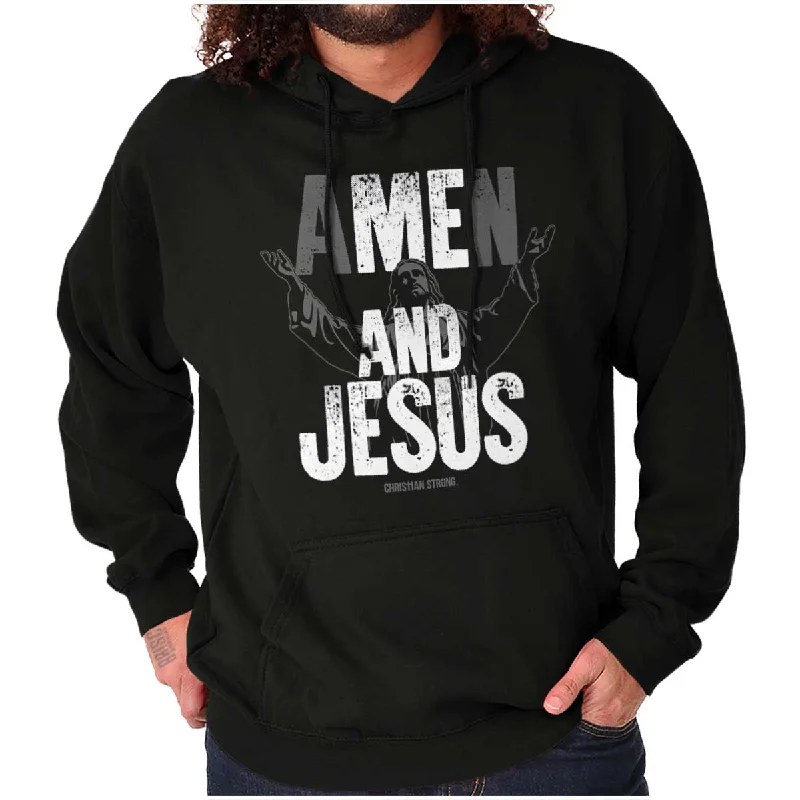 Oversized Jackets Me and Jesus Hoodie