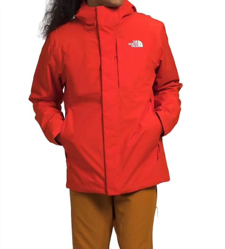 Parkas Style Carto Triclimate Jacket In Fiery Red/tnf Black