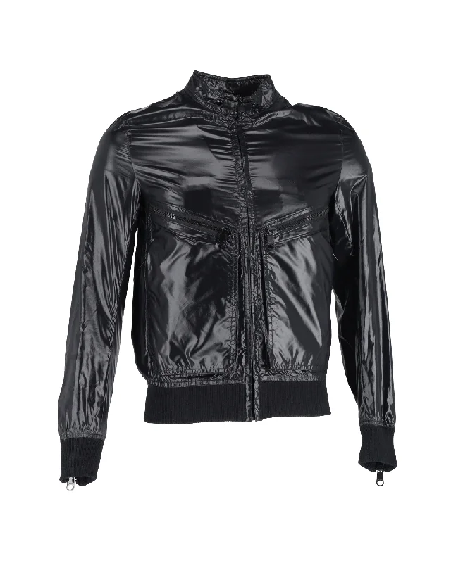 Jogging Jackets Dior Homme Glowing Cargo Bomber Jacket in Black Polyester