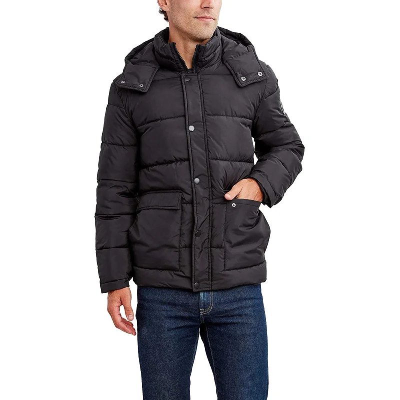 Sporty Blazers HFX Men's Puffer Jacket with Hood, Water and Wind Resistant