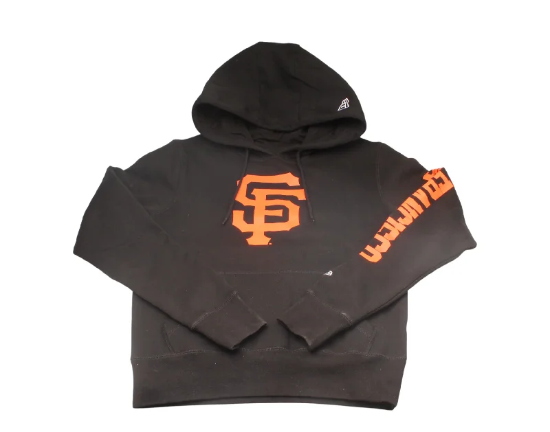 Cool Hoodies New Era MLB San Francisco Giants 2002 WS Patch Up Black Men's Hoodie 12879537