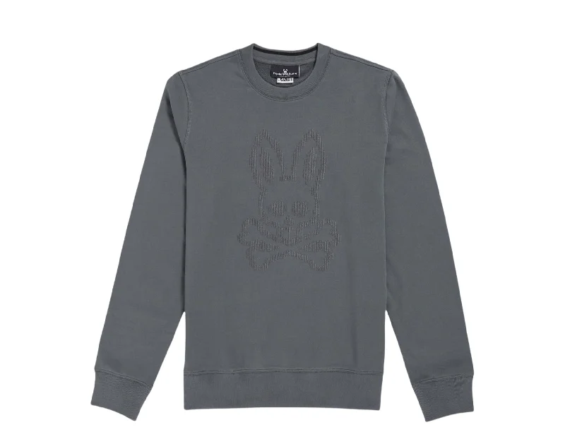 Office Attire Psycho Bunny Siddick Logo Magnet Grey Sweatshirt B6S226Q1FT-MGT