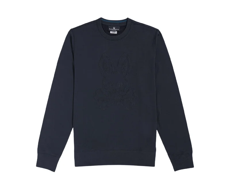 Urban Jackets Psycho Bunny Siddick Logo Navy Sweatshirt B6S226Q1FT-NVY